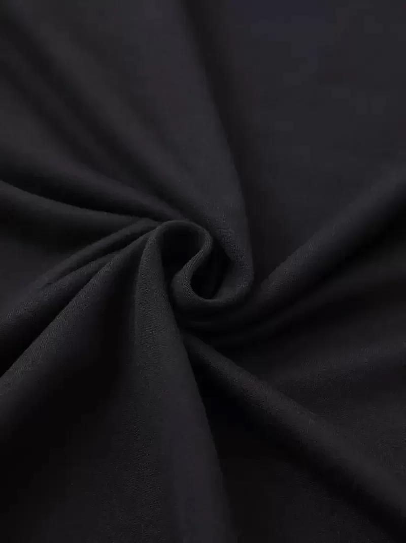 Oversize Kadın Karikatür Baskılı Yuvarlak Yaka Düşük Omuz Kısa Kollu Tişört Büyük Beden- Siyah