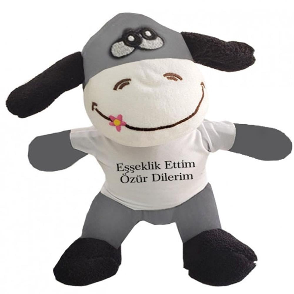Oyuncak Peluş Eşeklik Ettim Tişörtlü Eşek