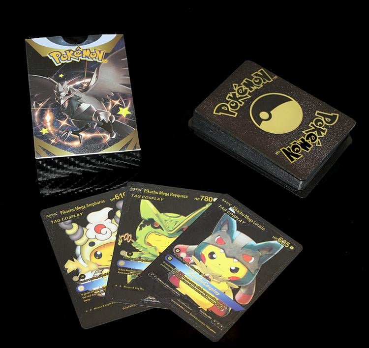 Pokemon Oyun Kartı Metalik Siyah Deste