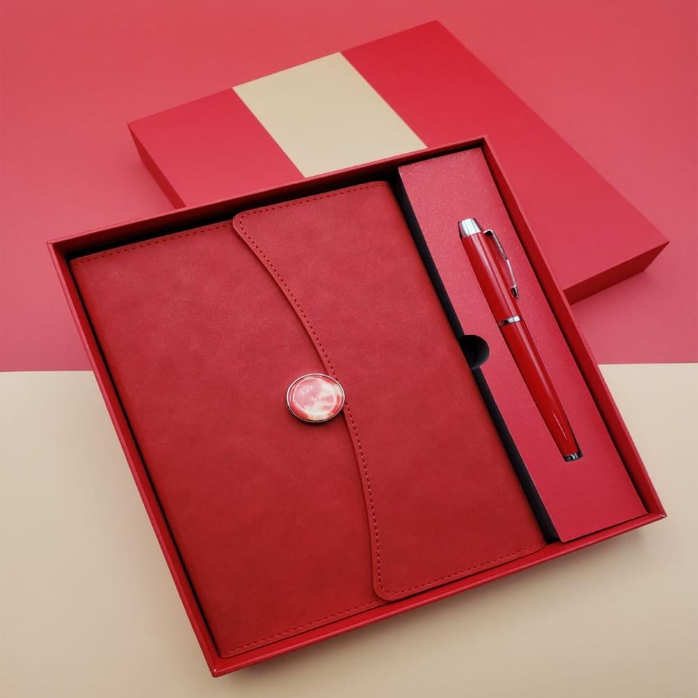 Promosyon Defter Kalem Seti Kırmızı Renk