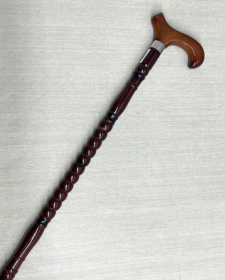 Rahat Tutuşlu Kahverengi Ahşap Baston