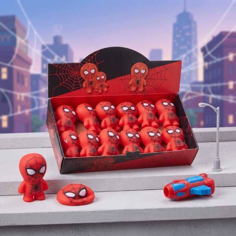 Spider-Man Tasarımlı Squishy - 12'li Paket - Yumuşak Oyuncak
