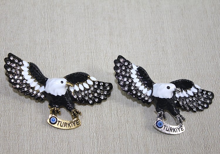 Swarovski Taşlı Kartal Figürlü Magnet