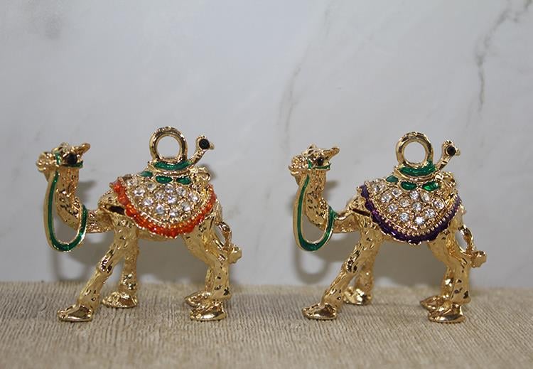 Swarovski Taşlı Minik Figür - Deve