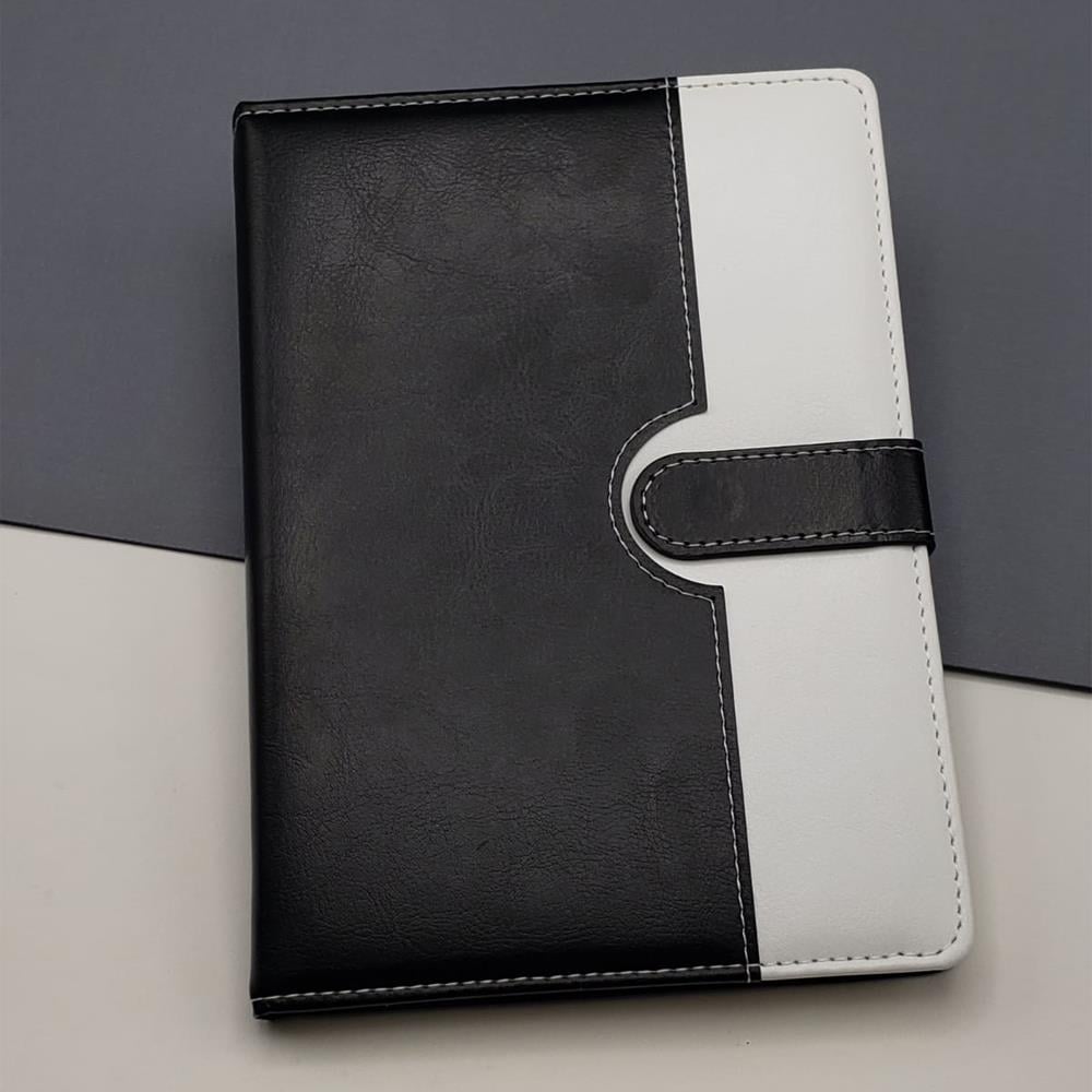 Tarihsiz Ajanda Defter Siyah Beyaz Renk