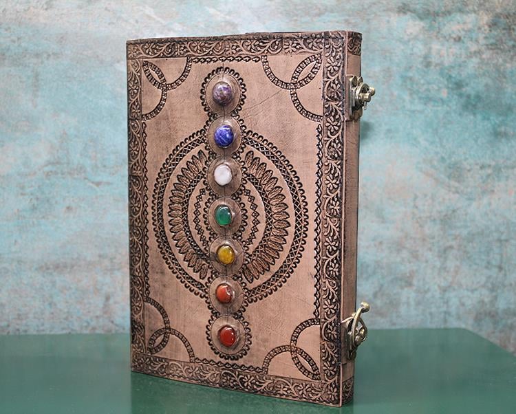 Taşlı Deri Defter Model 13