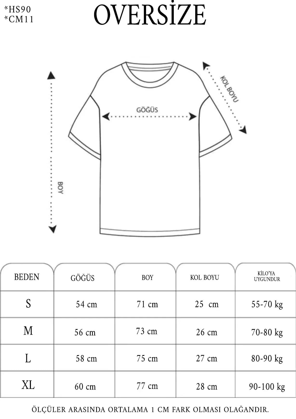 Unisex Bisiklet Yaka Baskılı Parçalı Oversize T-Shirt - Gri