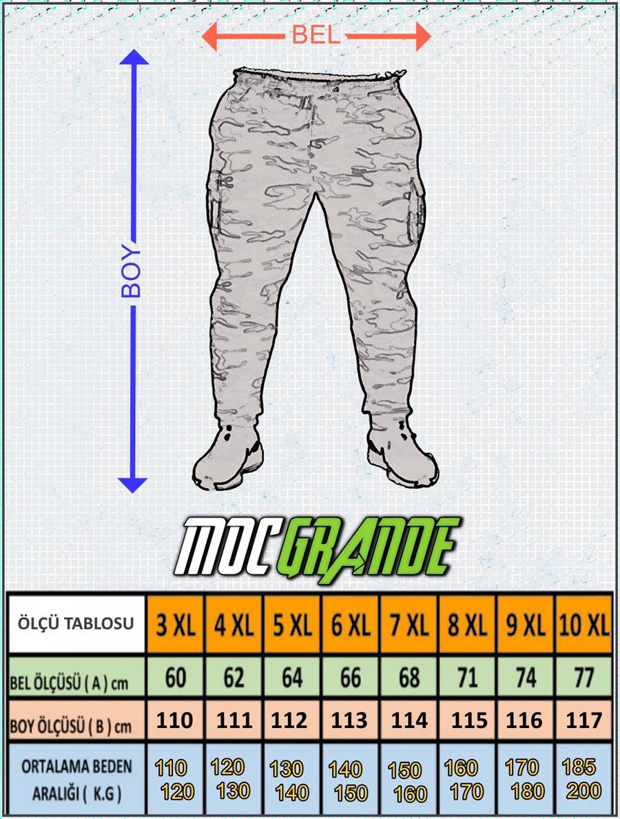 Mocgrande Battal Beden 2ip Likralı Eşofman Altı Honeycomb Camouflage 23502 BORDO