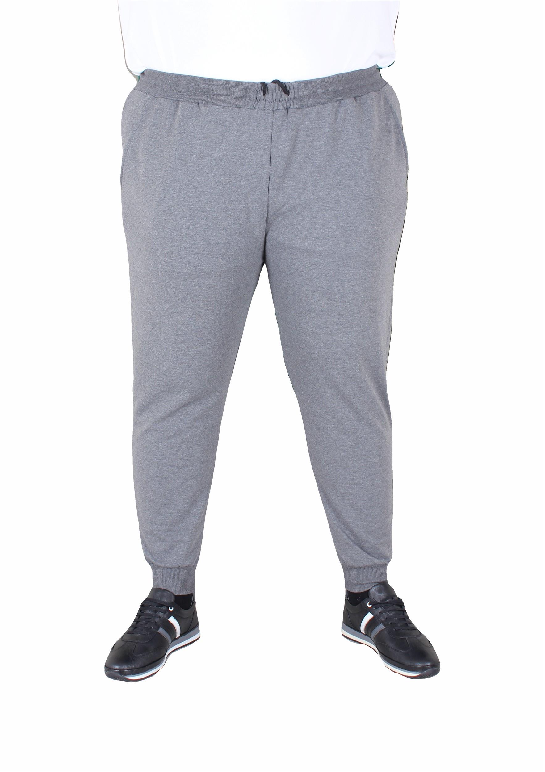 Mocgrande Büyük Beden Basic Eşofman Altı Full Lycra 11516 ANTRASİT MELANJ