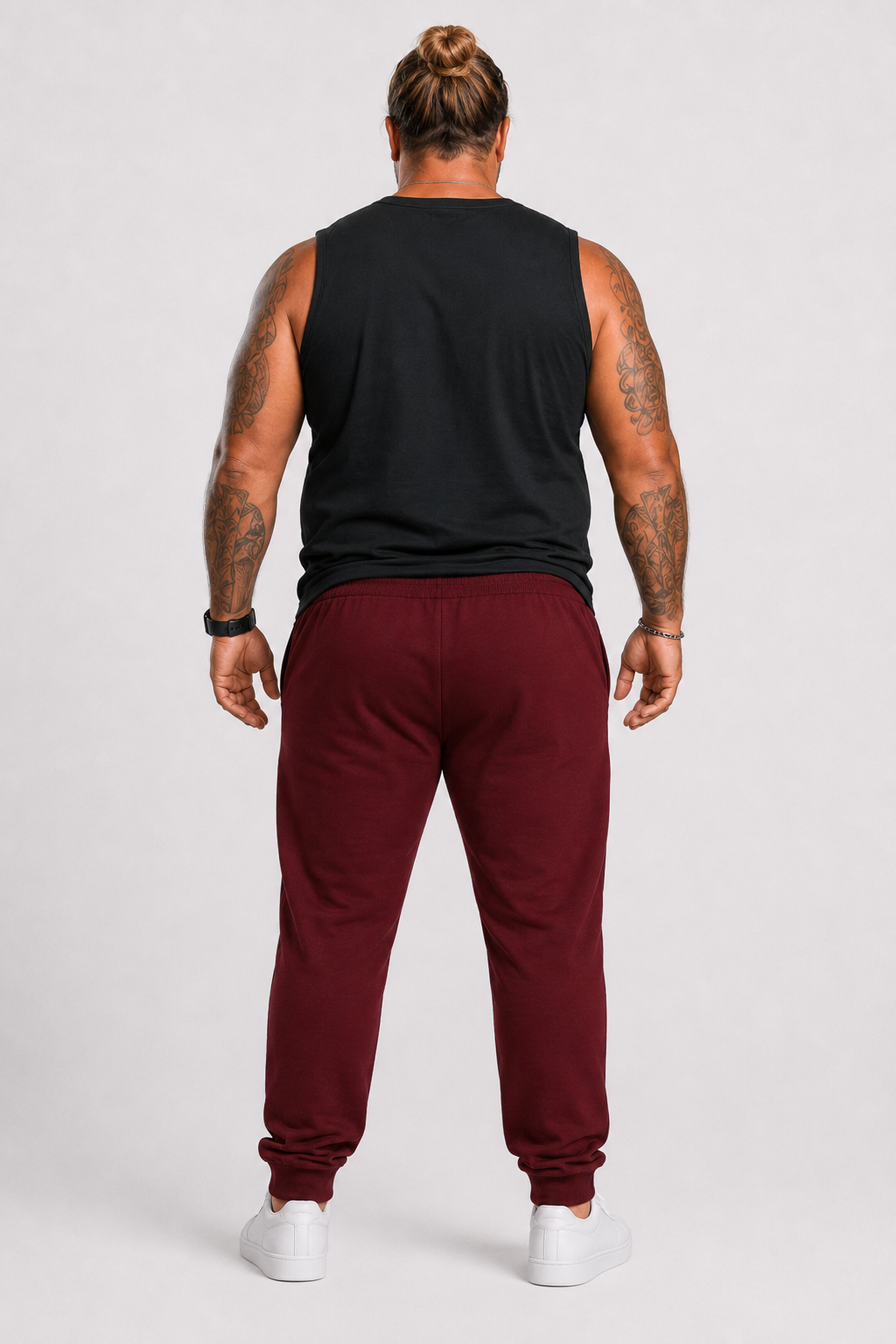 Mocgrande Büyük Beden Basic Eşofman Altı Full Lycra 11516 BORDO