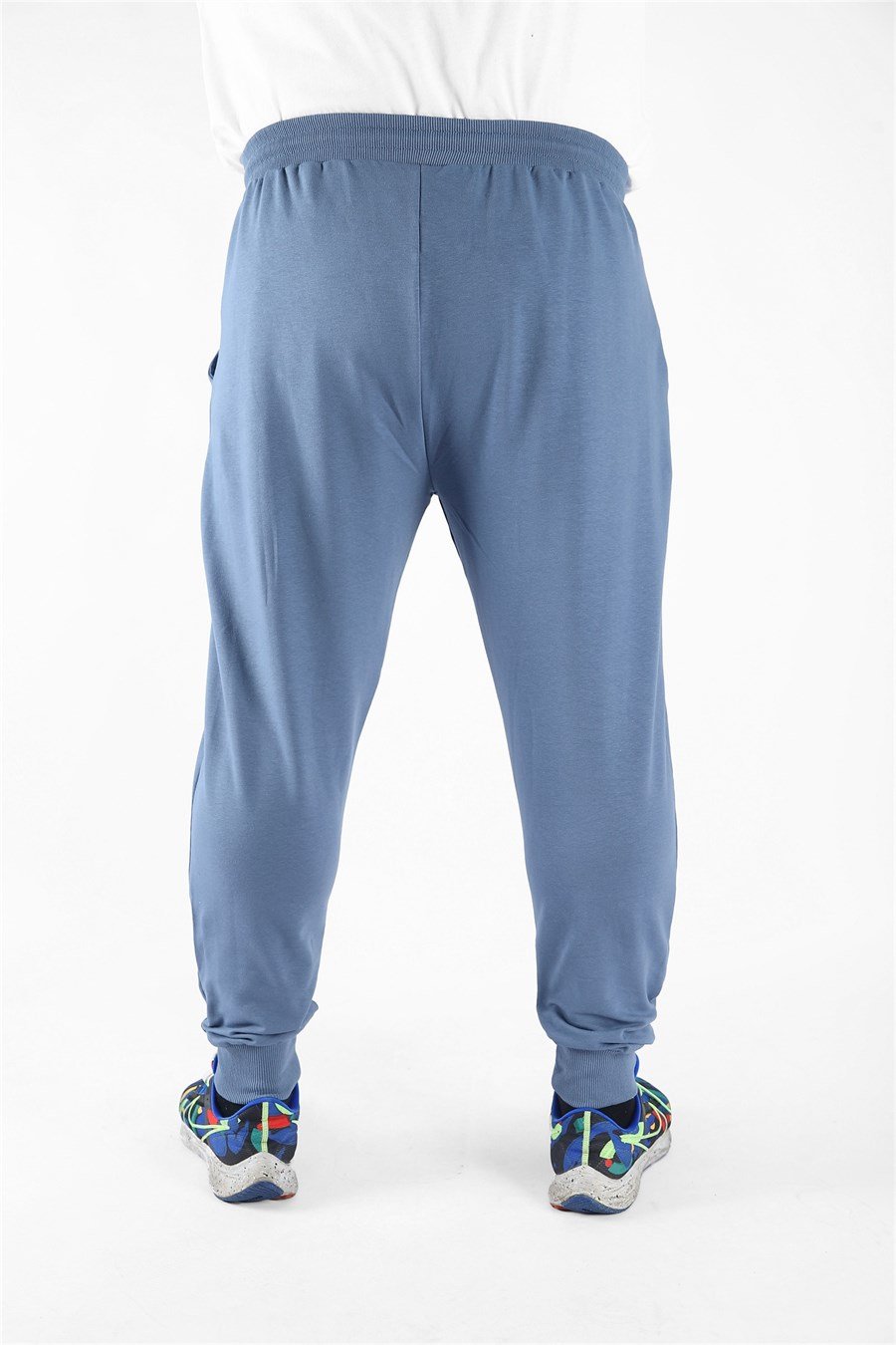 Mocgrande Büyük Beden Basic Eşofman Altı Full Lycra 11516 MAVI