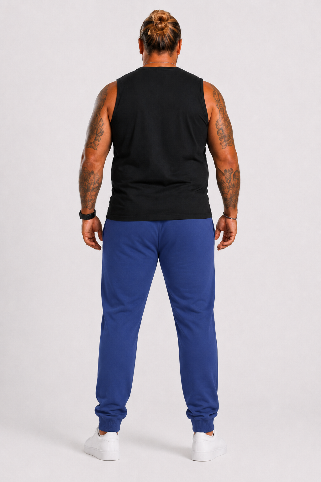 Mocgrande Büyük Beden Basic Eşofman Altı Full Lycra 11516 INDIGO