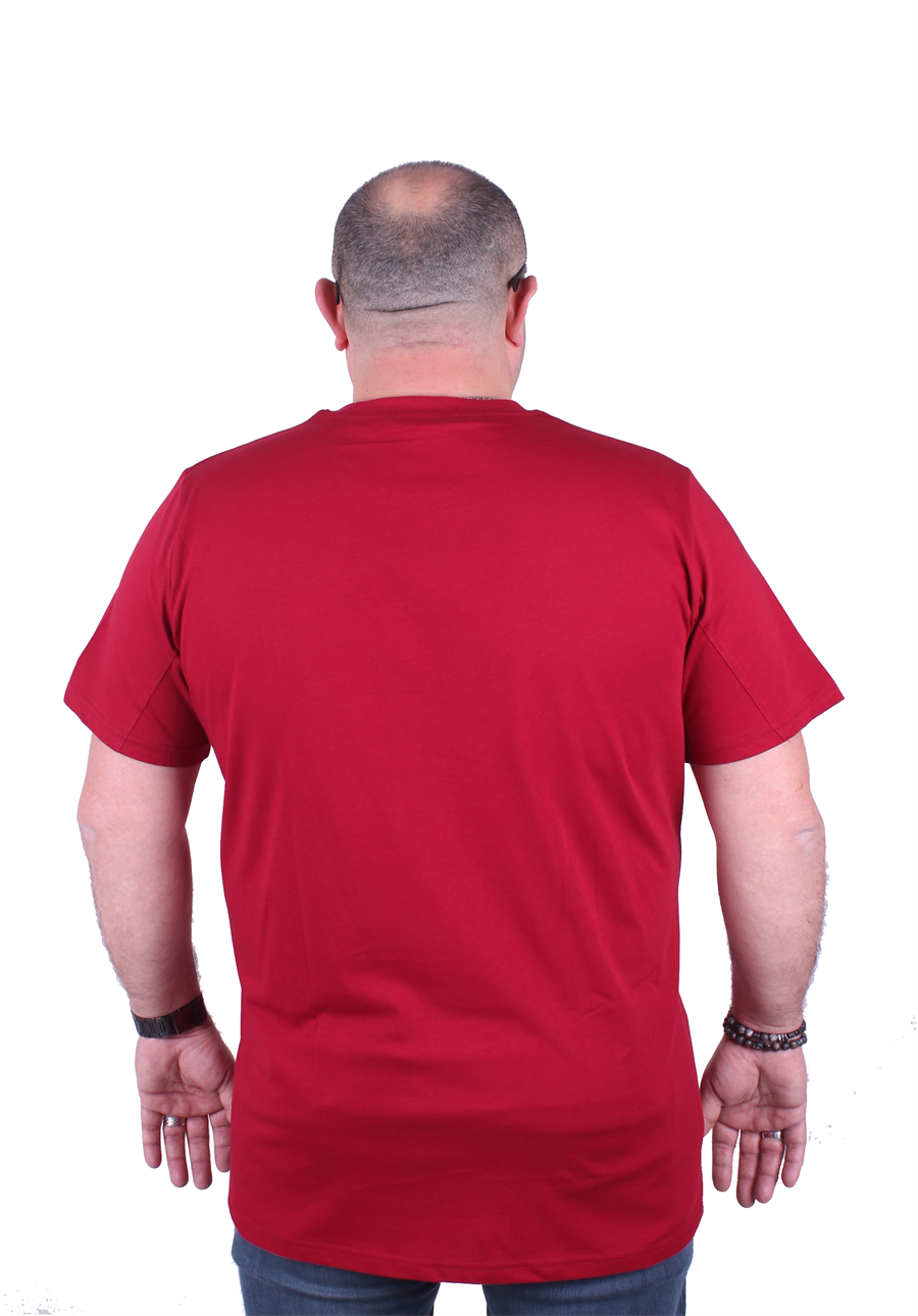 Mocgrande Büyük Beden Basic Tişört 11100 BORDO