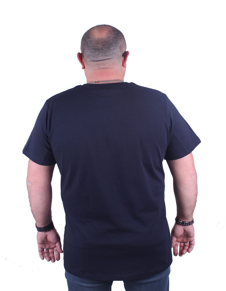 Mocgrande Büyük Beden Basic Tişört 11100 LACIVERT