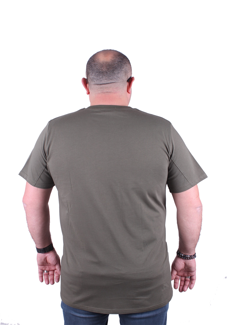 Mocgrande Büyük Beden Basic Tişört 11100 HAKI