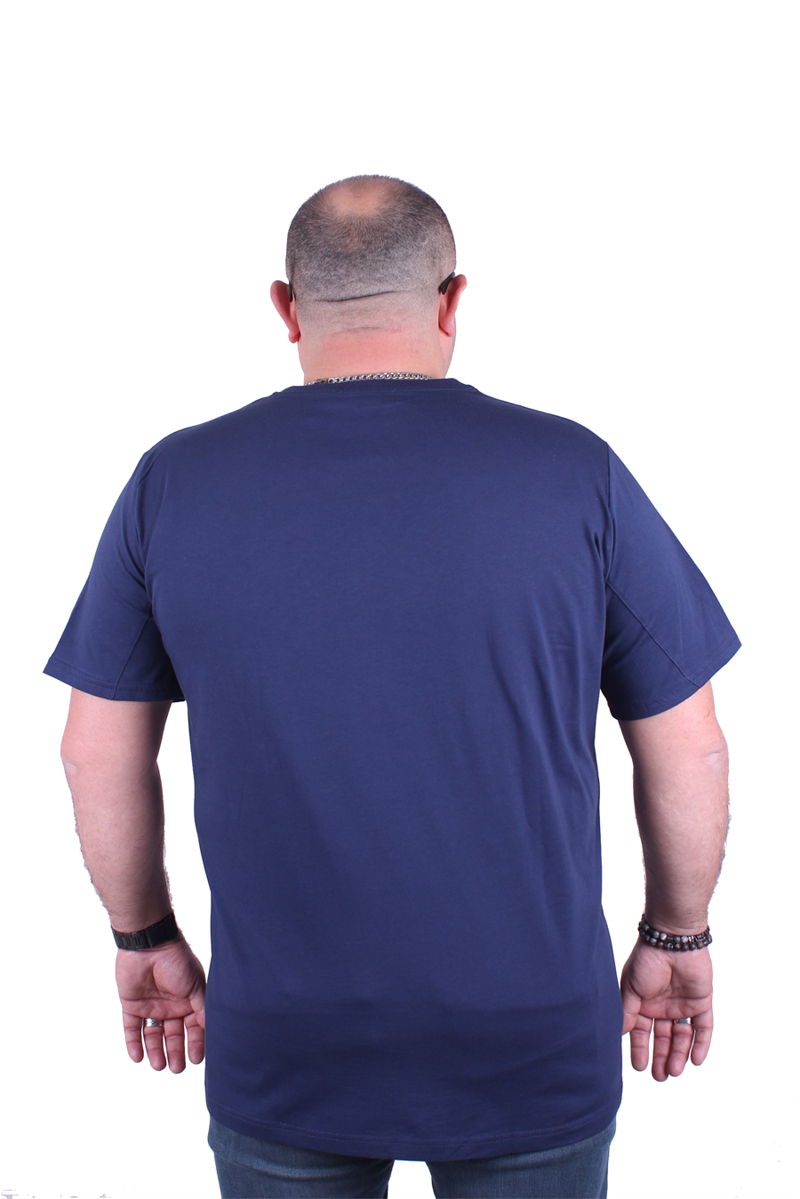 Mocgrande Büyük Beden Basic Tişört 11100 Marin