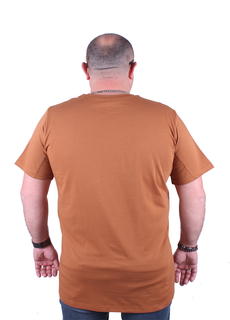 Mocgrande Büyük Beden Basic Tişört 11100 Vizon