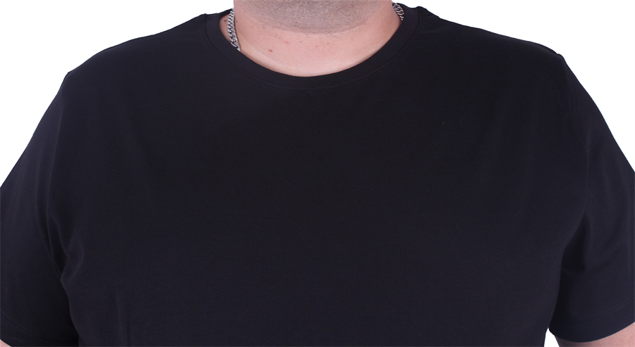 Mocgrande Büyük Beden Basic Tişört 11100 SIYAH