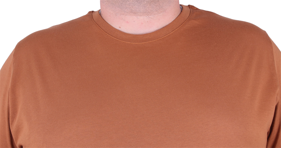 Mocgrande Büyük Beden Basic Tişört 11100 Vizon