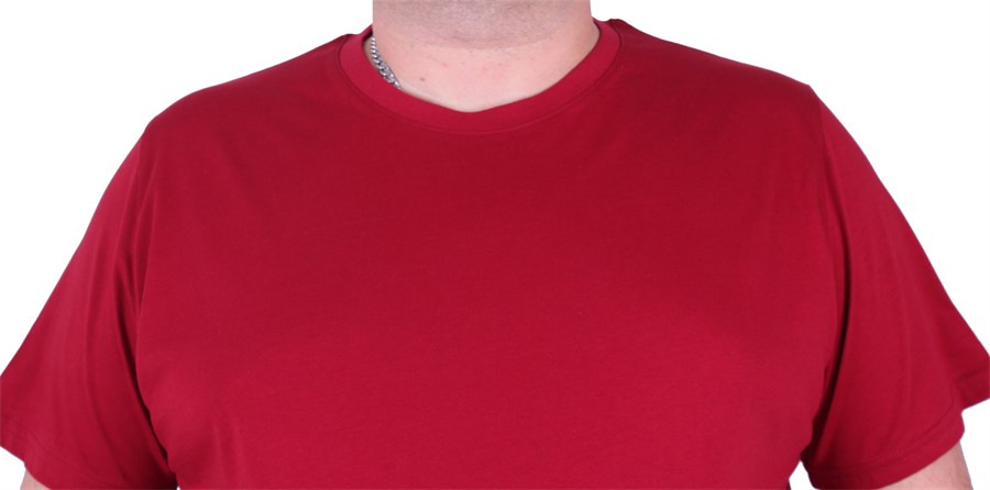 Mocgrande Büyük Beden Basic Tişört 11100 BORDO