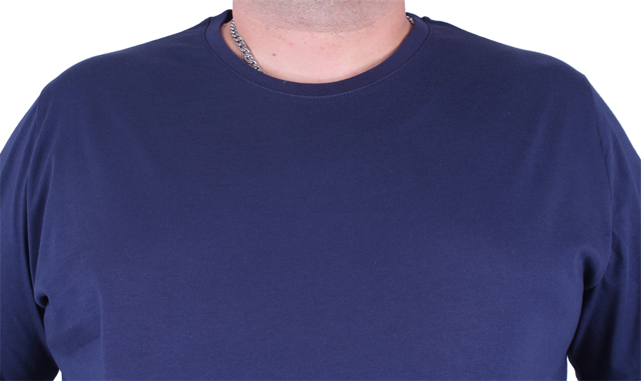 Mocgrande Büyük Beden Basic Tişört 11100 Marin