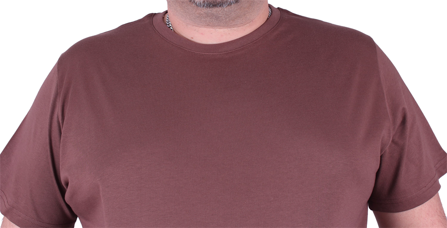 Mocgrande Büyük Beden Basic Tişört 11100 TABA