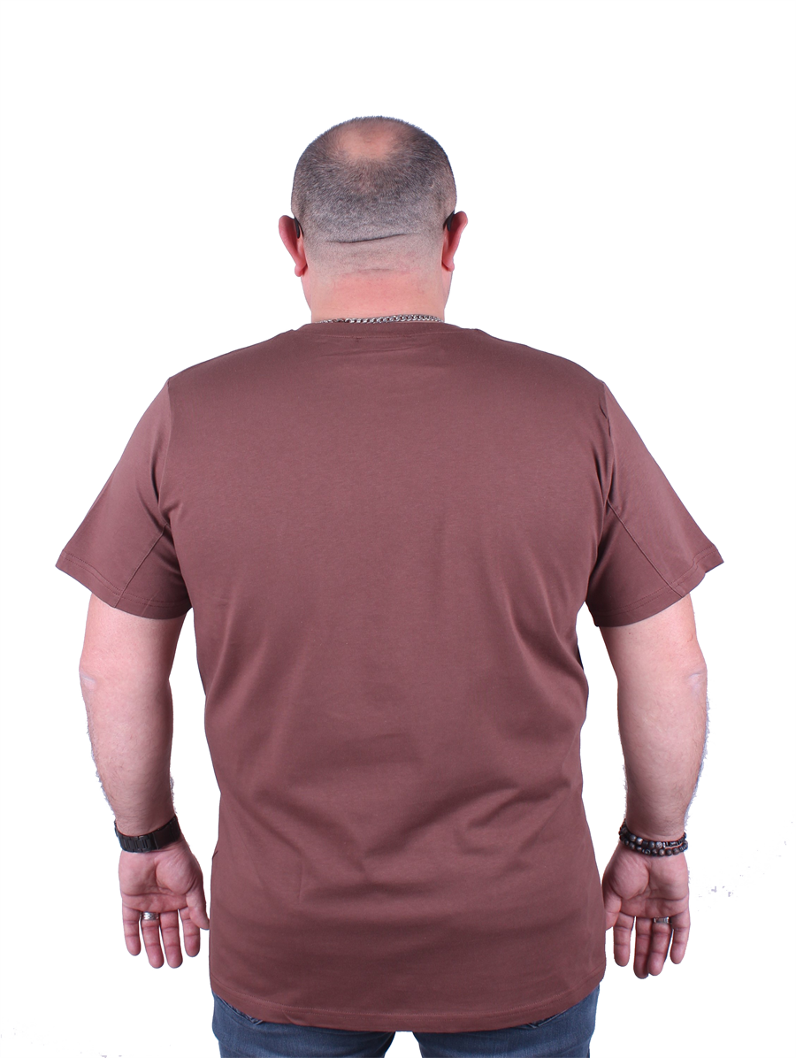 Mocgrande Büyük Beden Basic Tişört 11100 TABA