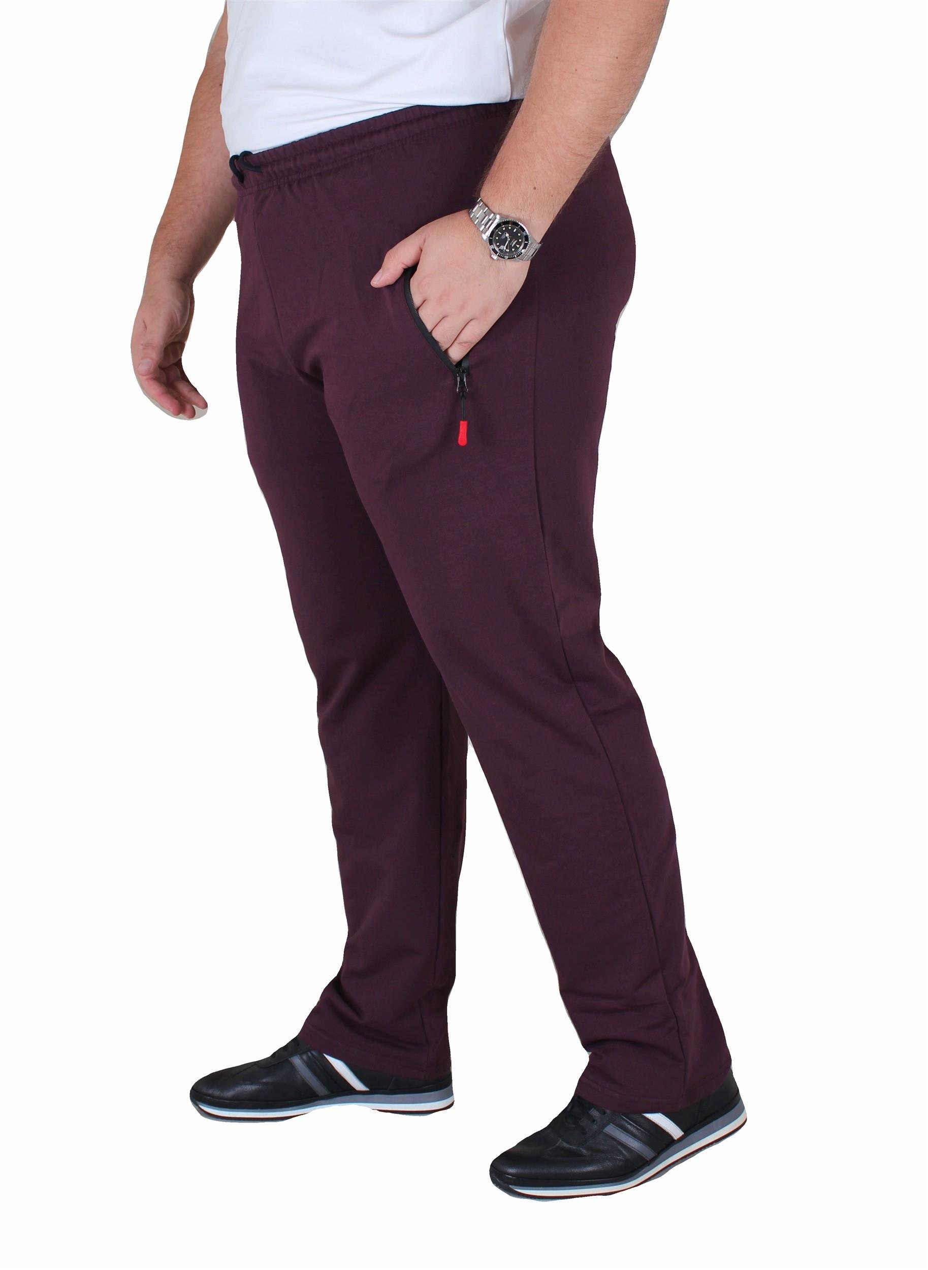 Mocgrande Büyük Beden Classic Eşofman Altı Fermuarlı Cep 22500 MURDUM