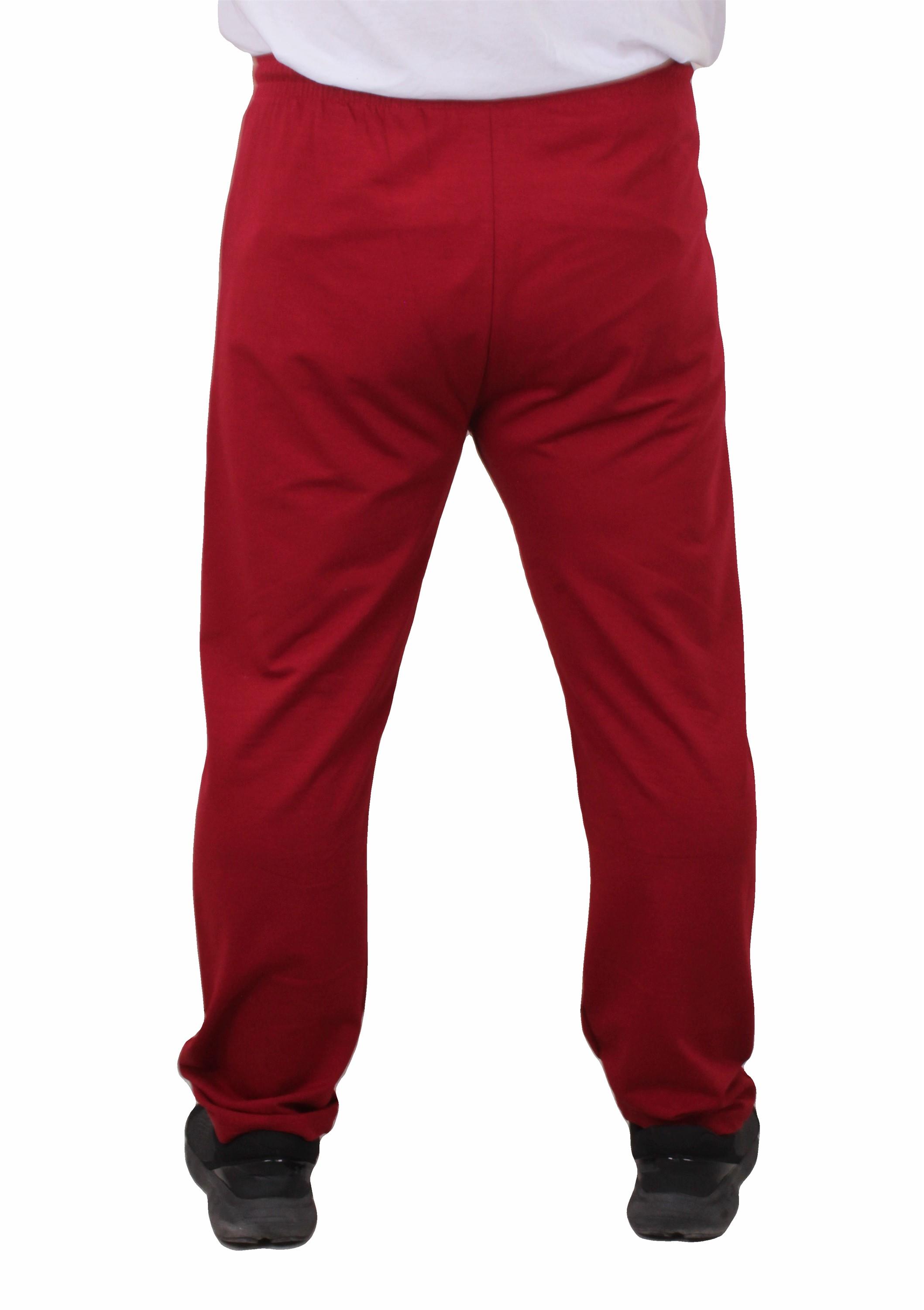 Mocgrande Büyük Beden Classic Eşofman Altı Fermuarlı Cep 22500 BORDO