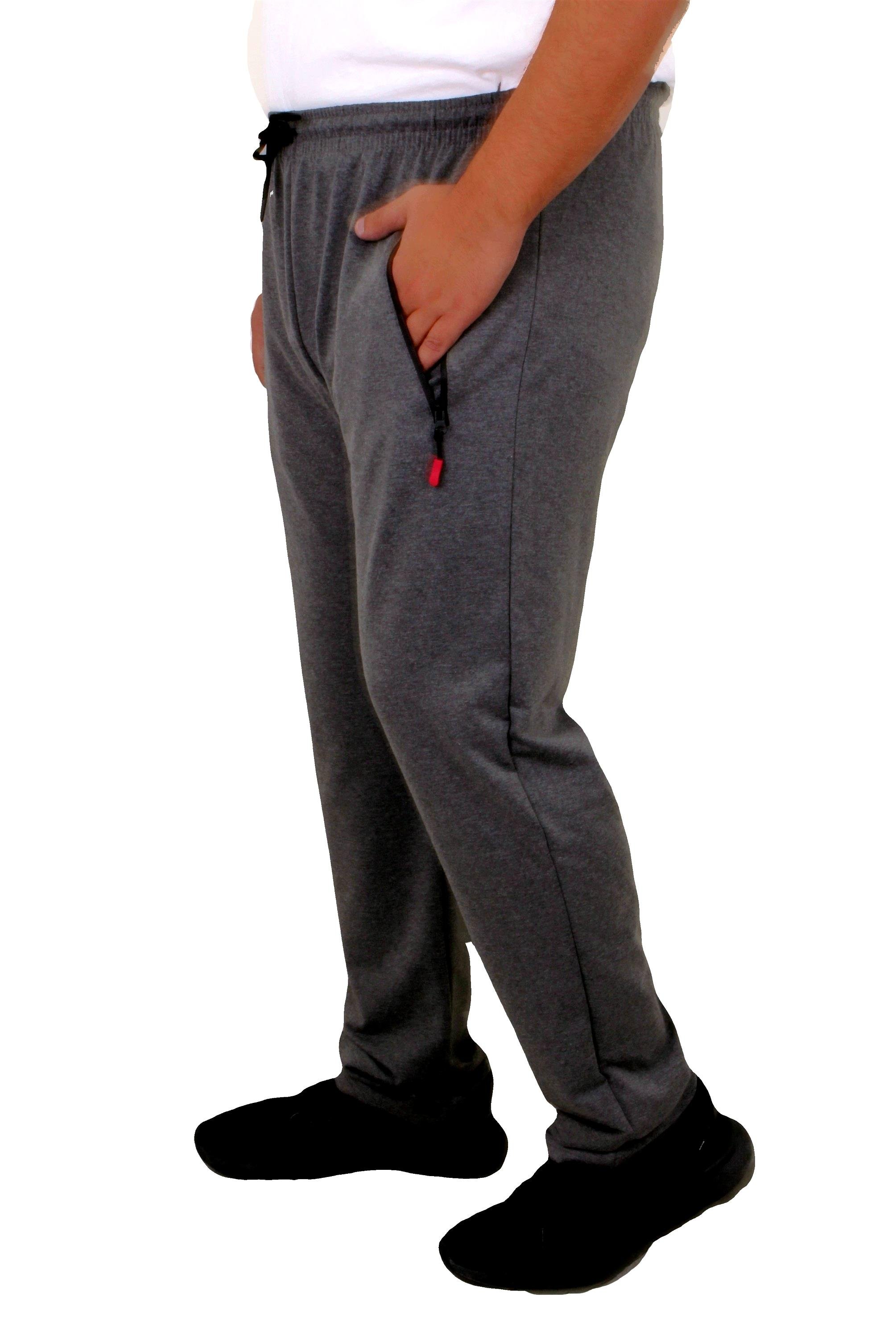 Mocgrande Büyük Beden Classic Eşofman Altı Fermuarlı Cep 22500 ANTRASIT