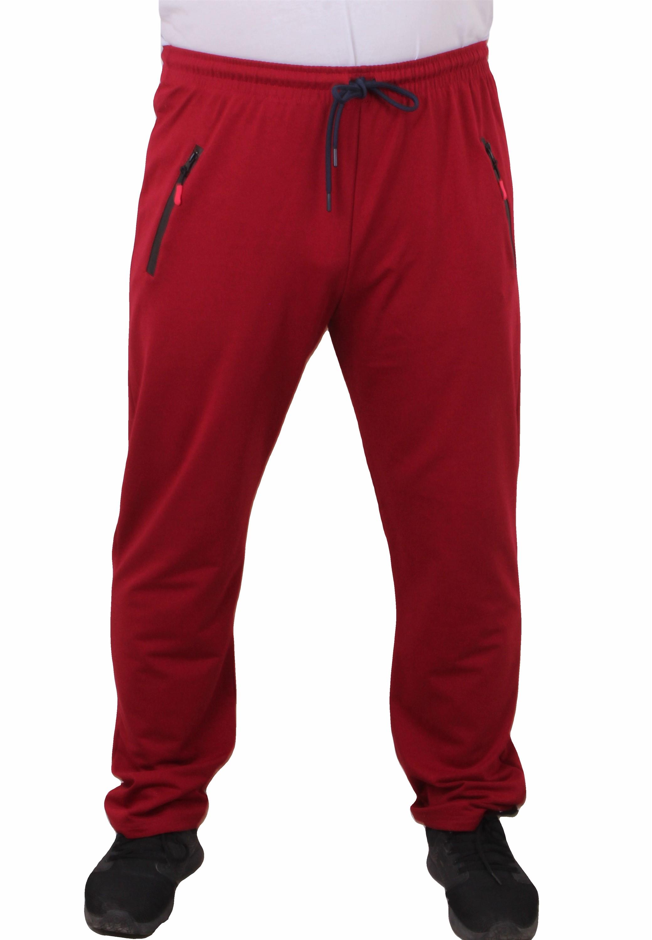 Mocgrande Büyük Beden Classic Eşofman Altı Fermuarlı Cep 22500 BORDO