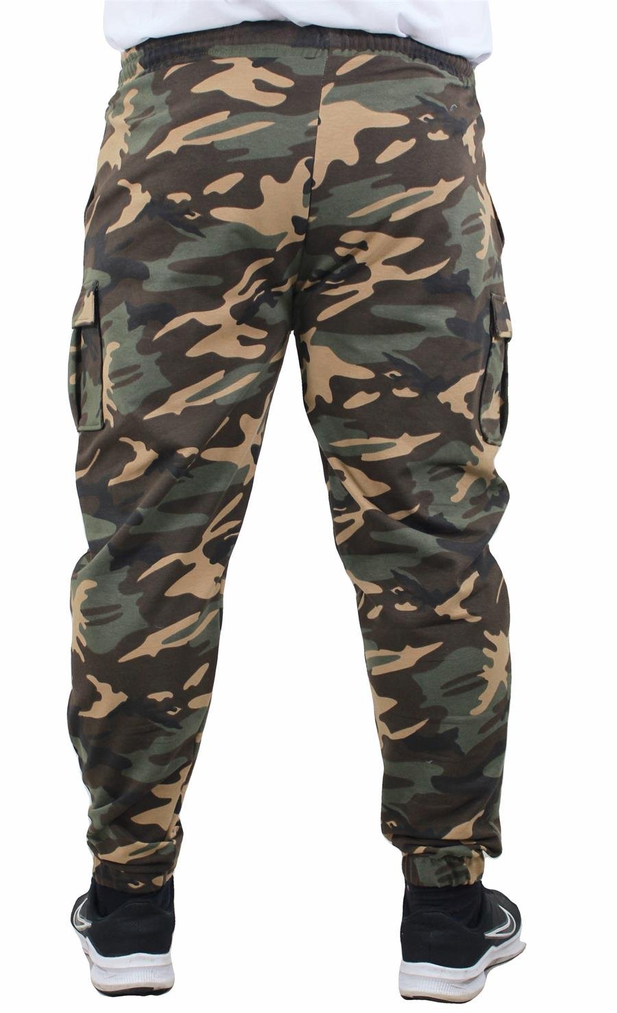 Mocgrande Büyük Beden Commando Camouflage Erkek Esofman Altı 23501 TABA