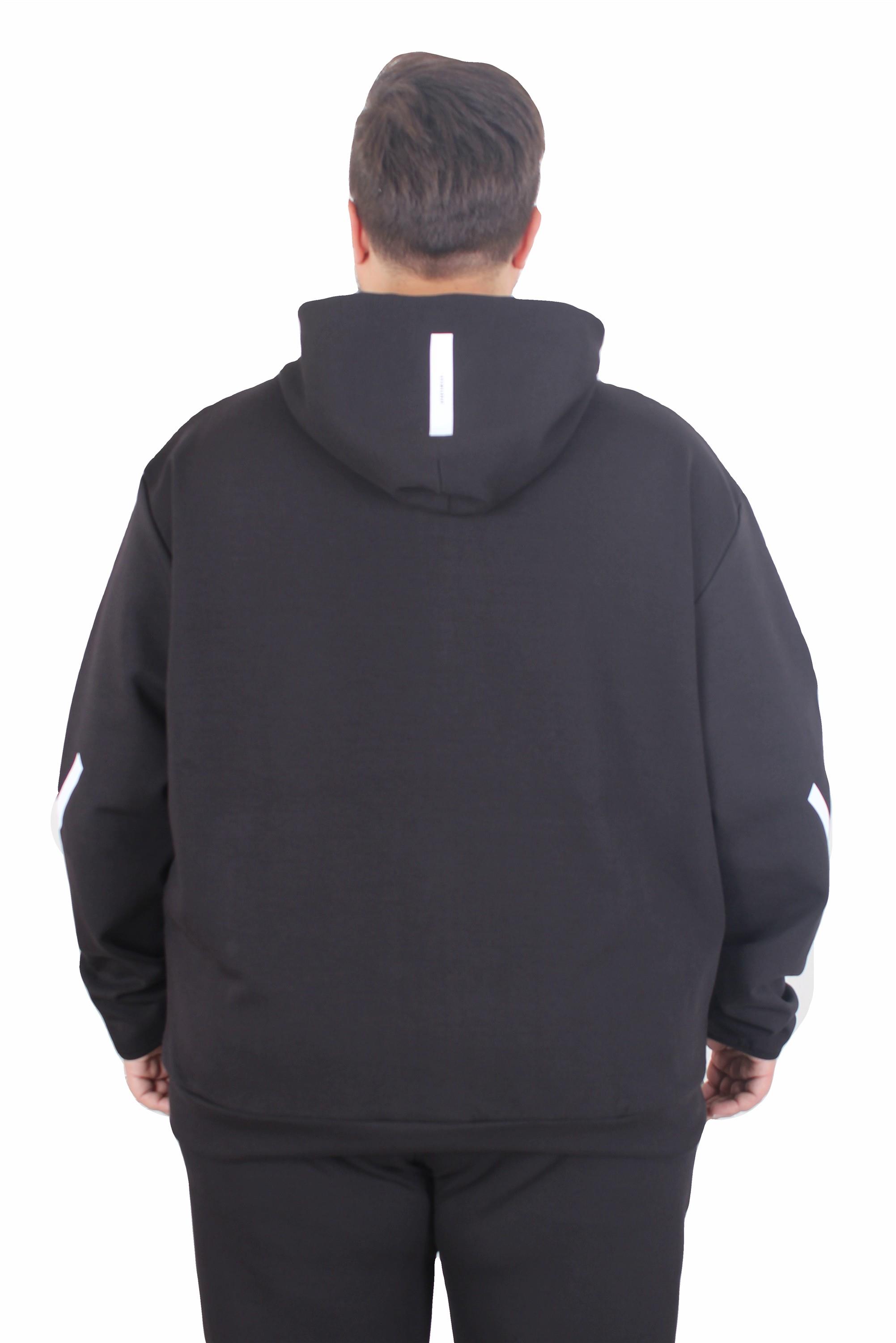 Mocgrande Büyük Beden Double Face Eşofman Takım M.G TK25611 SIYAH