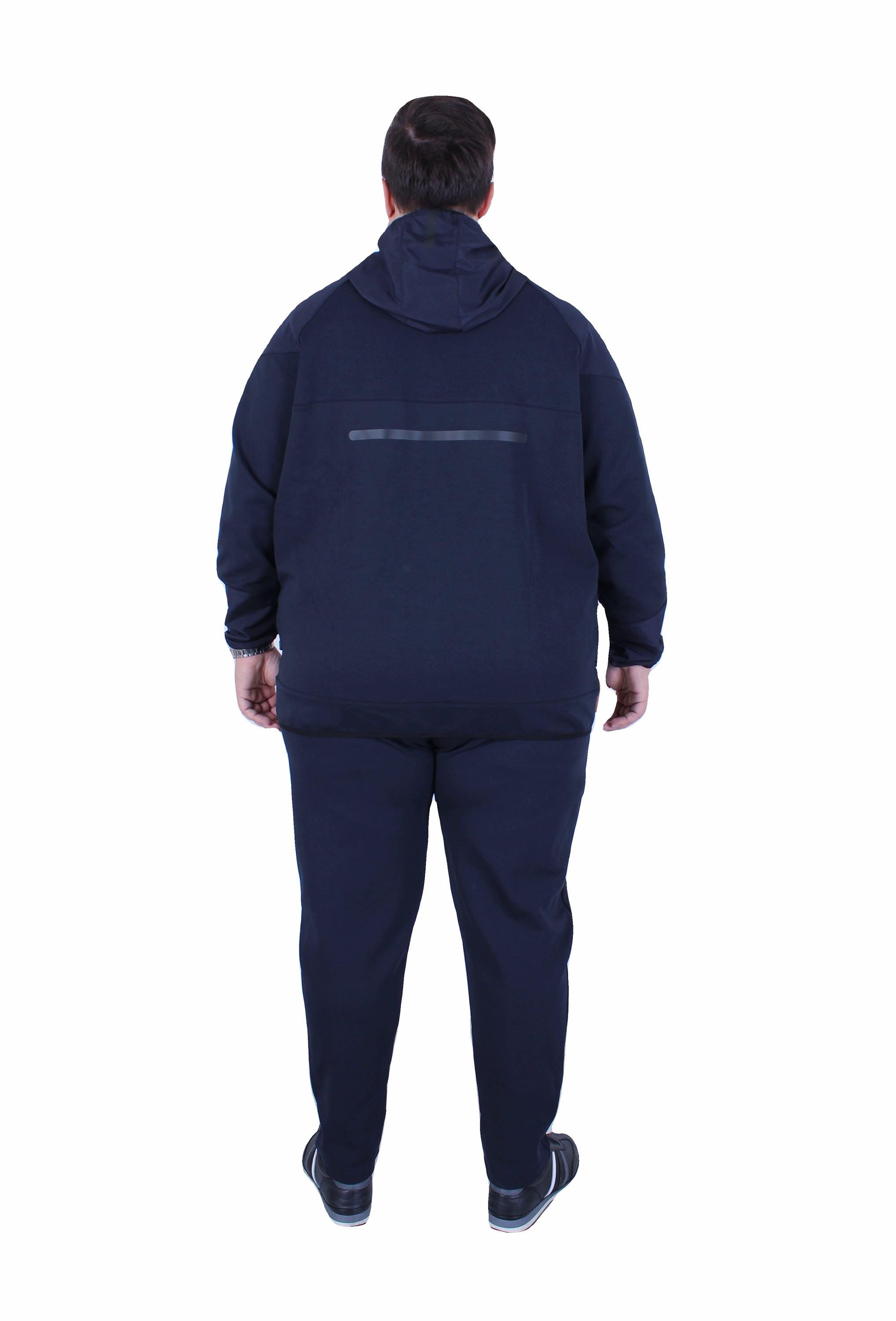 Mocgrande Büyük Beden Double Face Sıvamalı Eşofman Takım M.G TK25608 LACIVERT