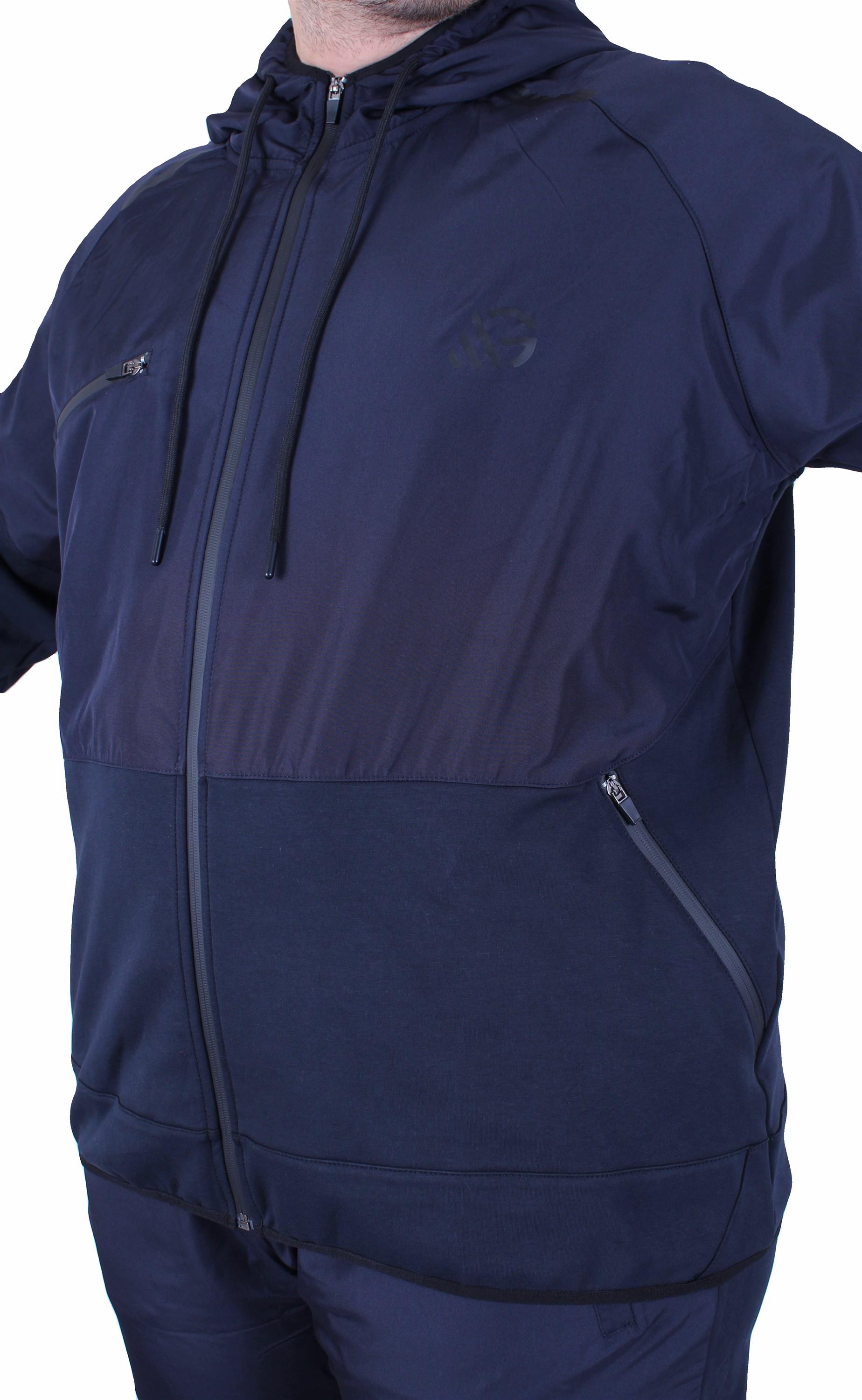 Mocgrande Büyük Beden Double Face Sıvamalı Eşofman Takım M.G TK25608 LACIVERT