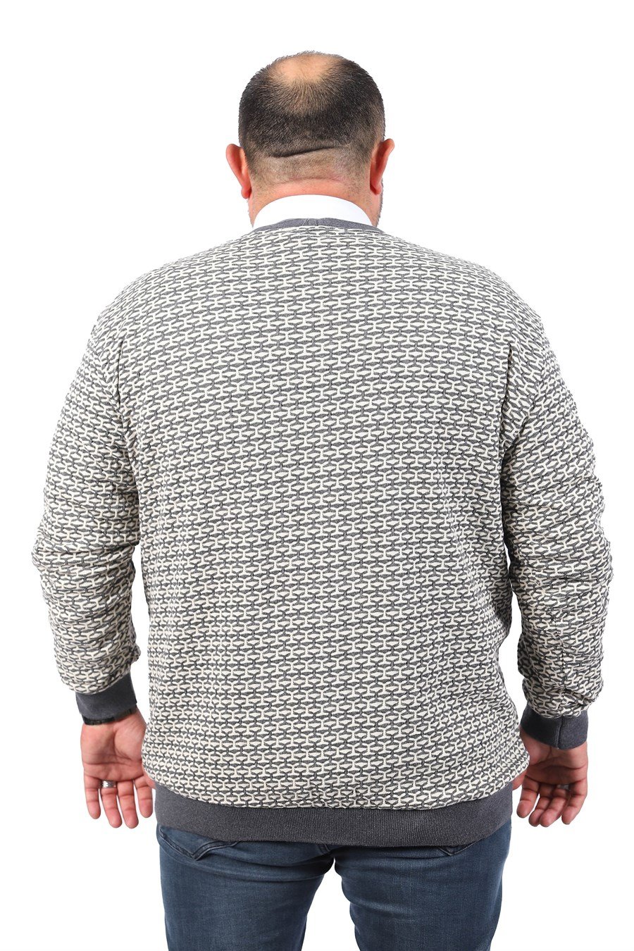 MocGrande Büyük Beden Düğmeli Hırka 22801