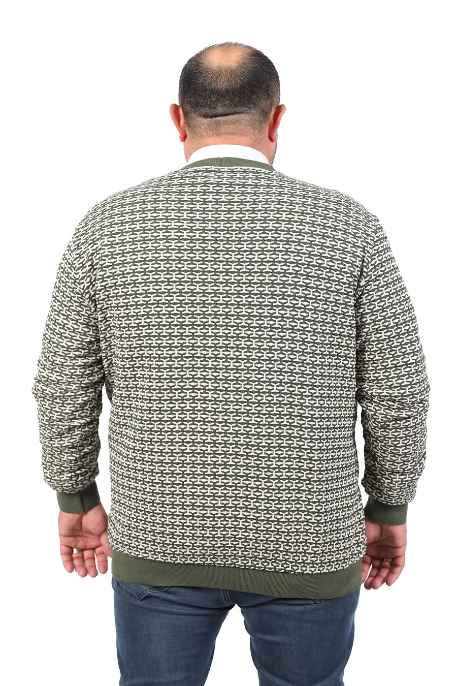 MocGrande Büyük Beden Düğmeli Hırka 22801