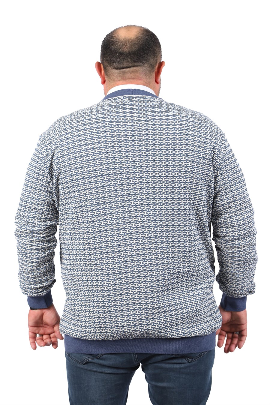 MocGrande Büyük Beden Düğmeli Hırka 22801