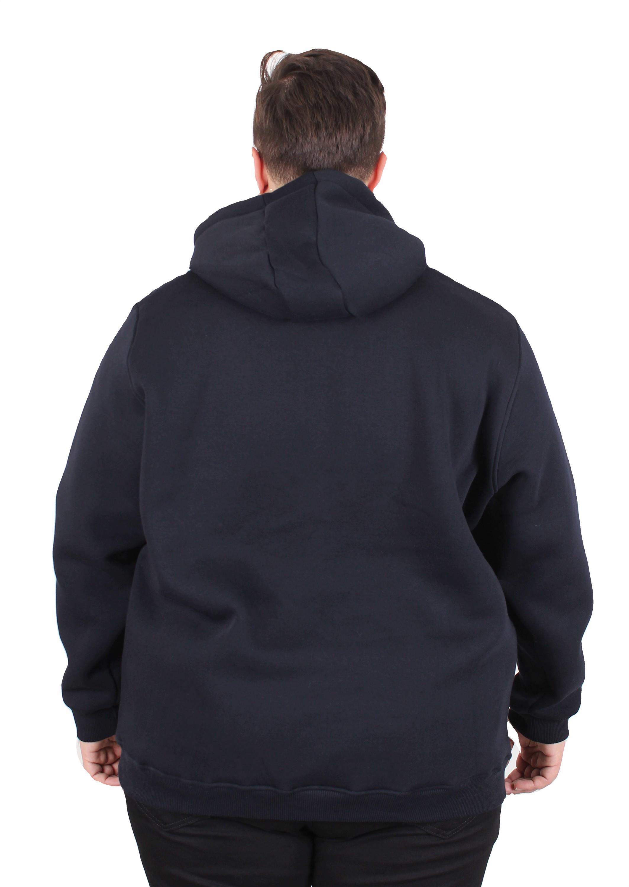 MocGrande Büyük Beden Erkek Basic Sweat Kapüşonlu 11700 LACIVERT