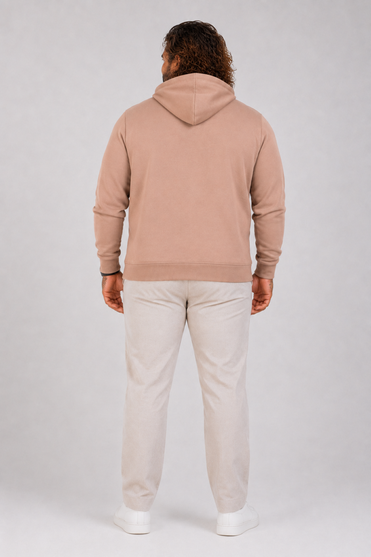 MocGrande Büyük Beden Erkek Basic Sweat Kapüşonlu 11700 S.KAHVE