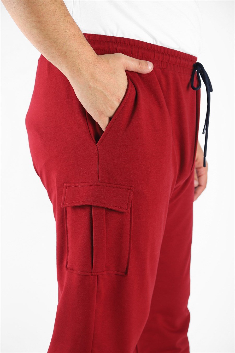 Mocgrande Büyük Beden Erkek Düz Komando Eşofman Altı 22520 BORDO