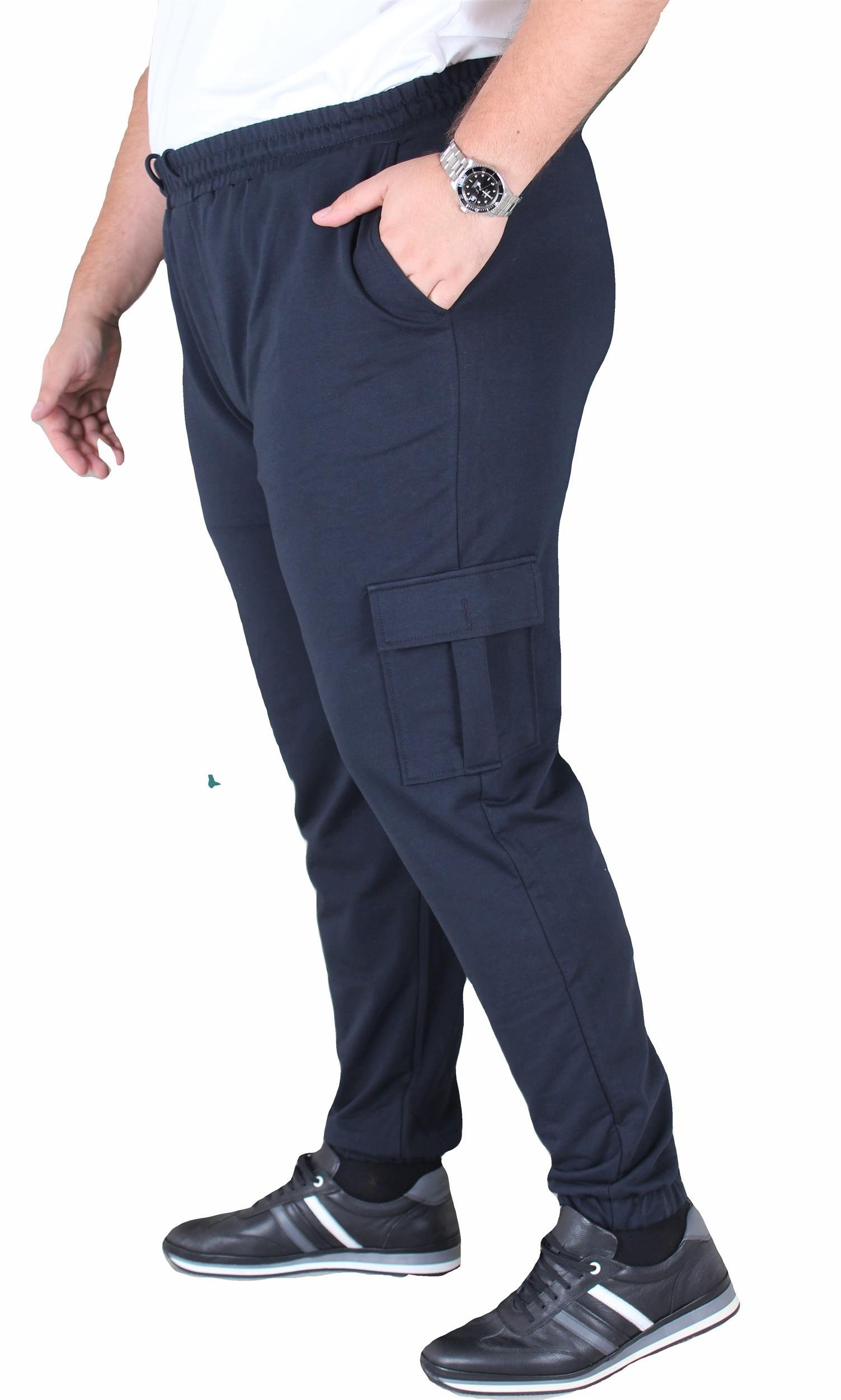 Mocgrande Büyük Beden Erkek Düz Komando Eşofman Altı 22520 LACIVERT