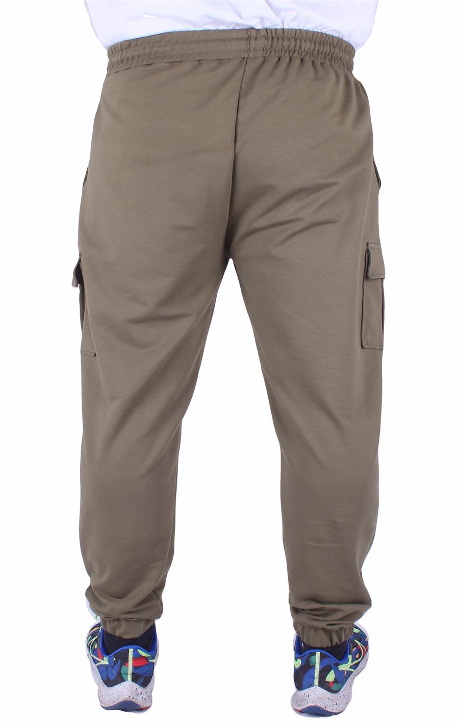 Mocgrande Büyük Beden Erkek Düz Komando Eşofman Altı 22520 HAKI