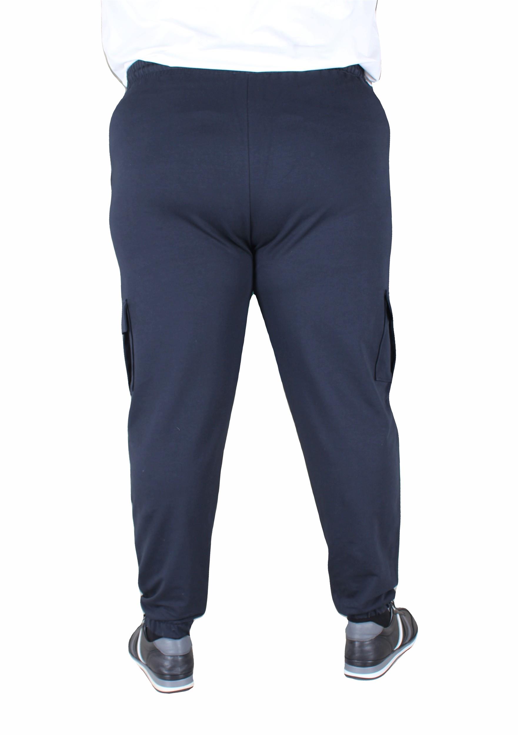 Mocgrande Büyük Beden Erkek Düz Komando Eşofman Altı 22520 LACIVERT