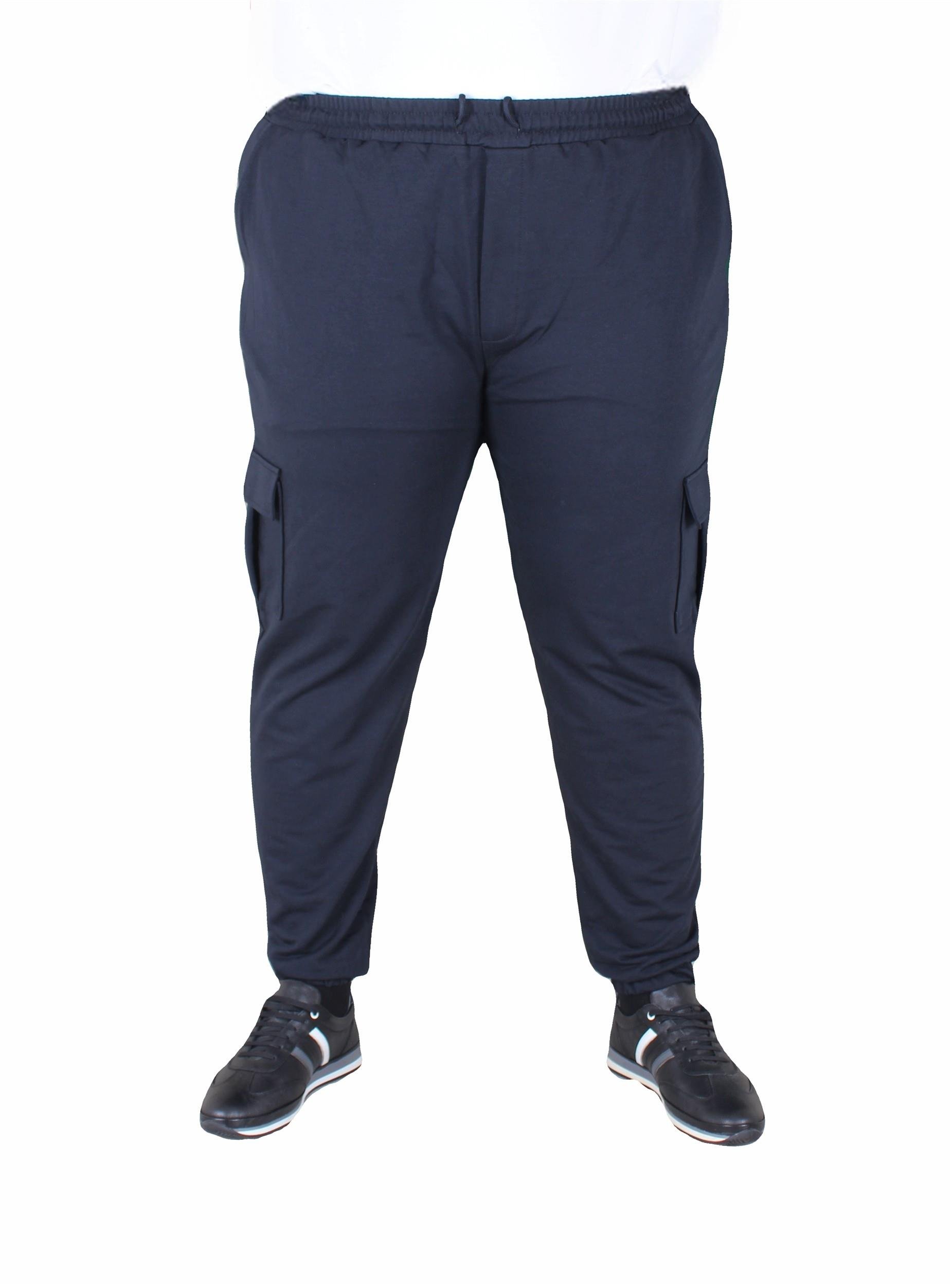 Mocgrande Büyük Beden Erkek Düz Komando Eşofman Altı 22520 LACIVERT