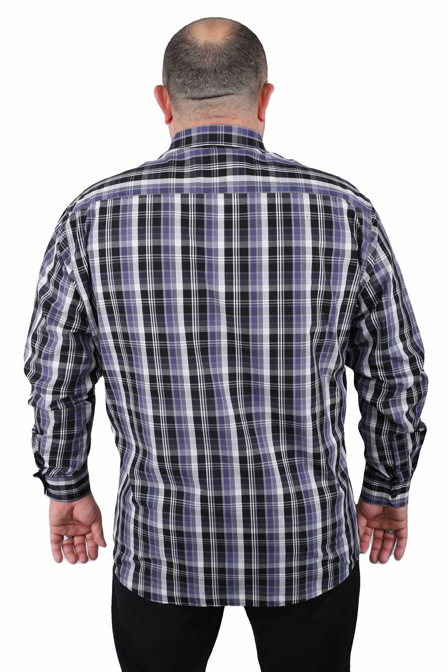 Mocgrande Büyük Beden Erkek Gömlek Estacional 23373 SIYAH