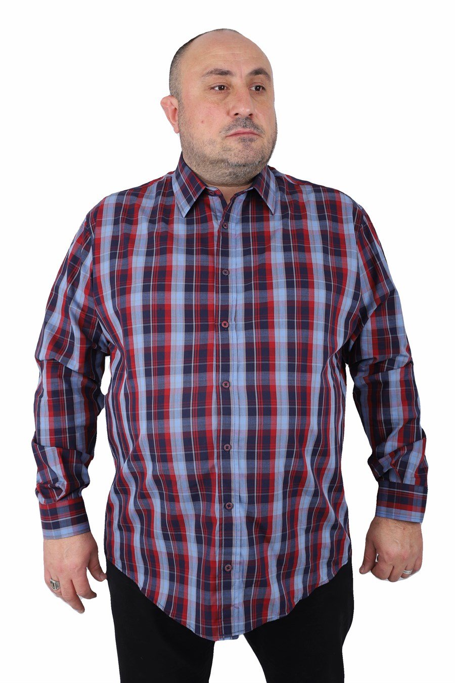 Mocgrande Büyük Beden Erkek Gömlek Estacional 23373 LACIVERT