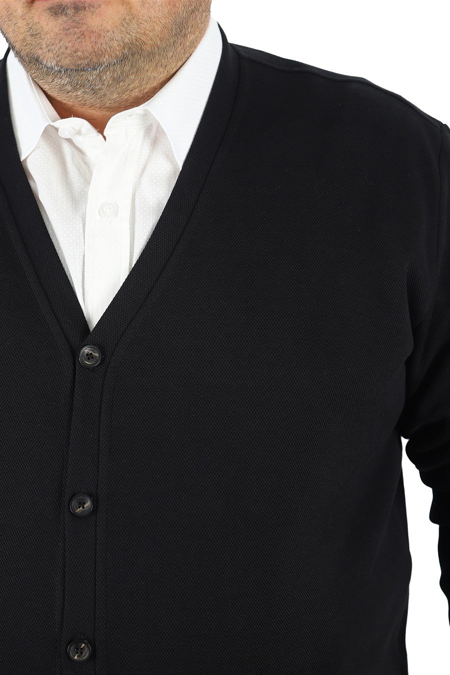 Mocgrande Büyük Beden Erkek Gömlek Punteado 23355 BEYAZ