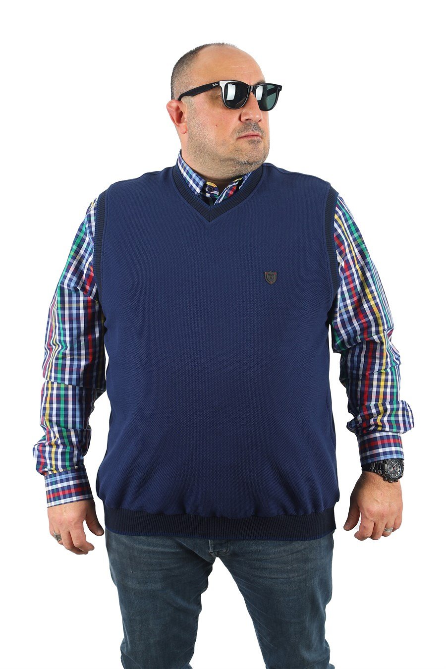 Mocgrande Büyük Beden Erkek Piqquare Gömlek 23360 YESIL