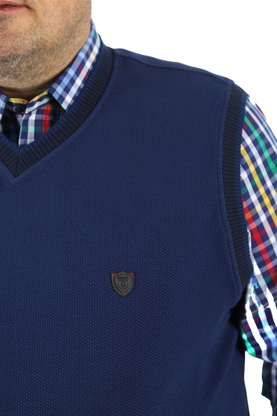 Mocgrande Büyük Beden Erkek Piqquare Gömlek 23360 YESIL